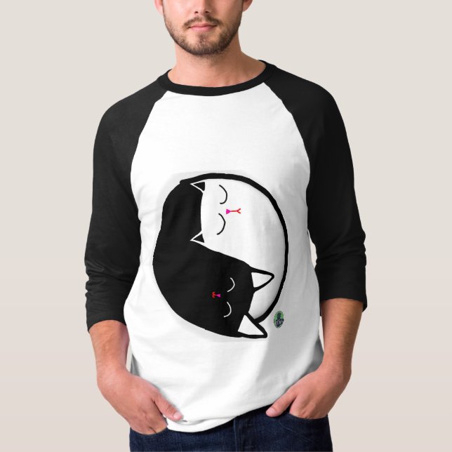 Camiseta Gatos Yin & Yang (Frente)