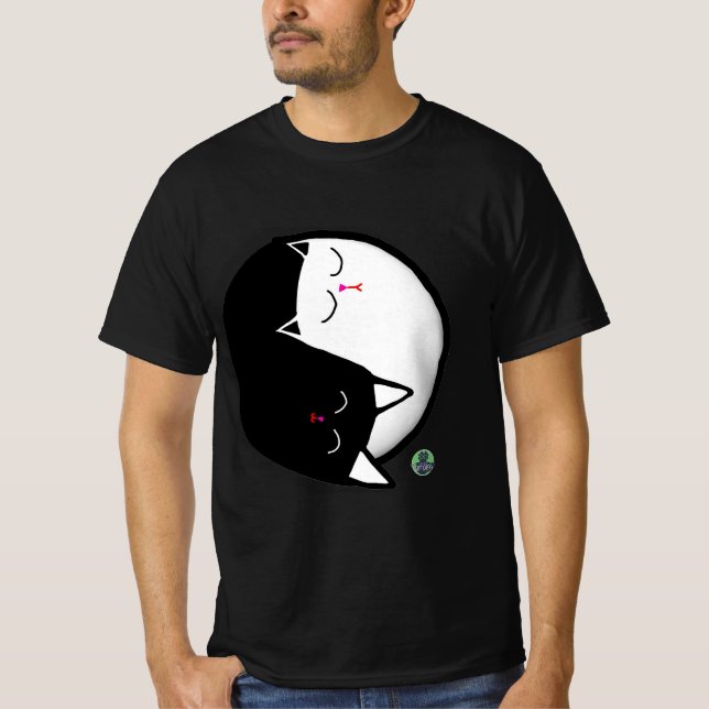 Camiseta Gatos Yin & Yang (Frente)