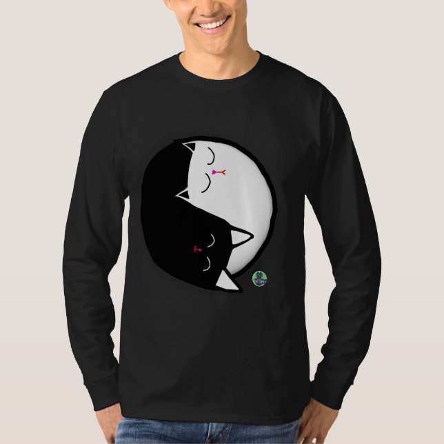 Camiseta Gatos Yin & Yang (Frente)