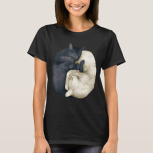 Camiseta gatos yin yang 2