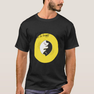 Camiseta Gatos Yin Yang Apenas Giram E Ficam Felizes! Qi Go