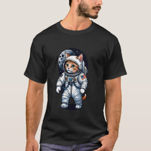 Camiseta Gatstronauta (#07) gato astronauta no espaço