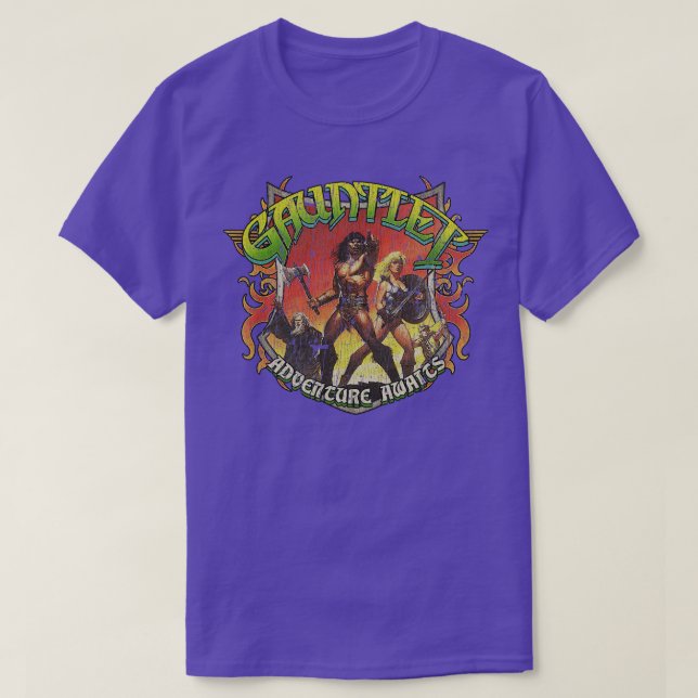 Camiseta Gauntlet Adventure Aguarda 1985 (Frente do Design)