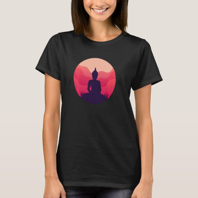 Camiseta Gautama Buda Meditação Budista Espiritual Zen Y (Frente)