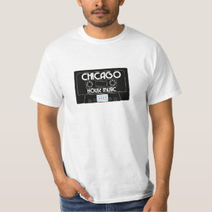 Camiseta Gaveta de música da casa de Chicago (preto)