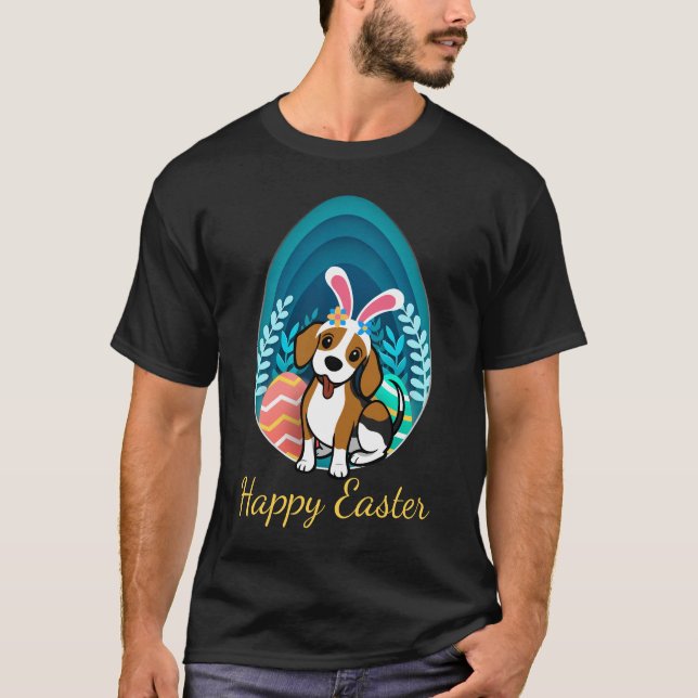 Camiseta Gavião de Páscoa giro feliz (Frente)