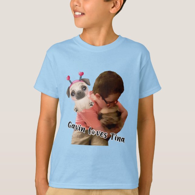 Camiseta Gavin ama t-shirt Tina (Frente)