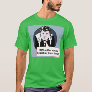 Camiseta Gavin e Stacey Art Falam Inglês Ou