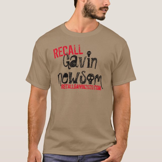 Camiseta Gavin Newsom é veneno para a Califórnia (Frente)