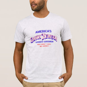 Camiseta Gavin Newsom O Governador Favorito da América