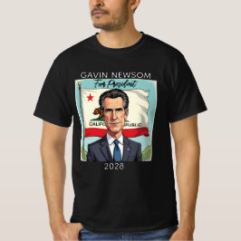 Camiseta Gavin Newsom para Presidente 2028