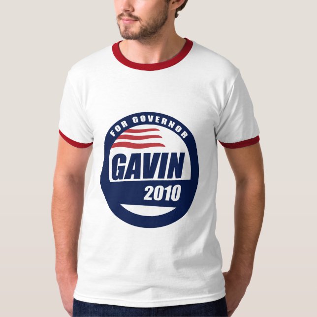 Camiseta Gavin para o governador (Frente)
