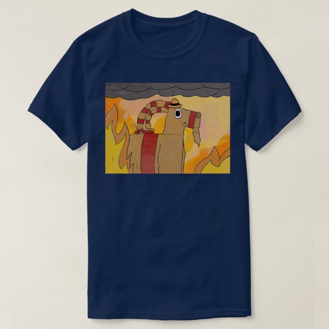 Camiseta Gavle Goat Isto Está Bem (Frente do Design)