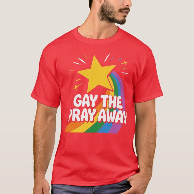 Camiseta Gay a oração para fora (Frente)
