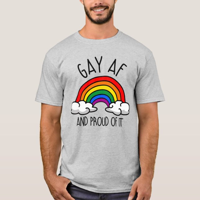 Camiseta GAY AF e orgulho disso (Frente)