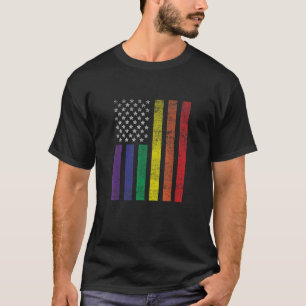 Camiseta Gay Agenda EUA Sinalizador de Suporte a Direitos G