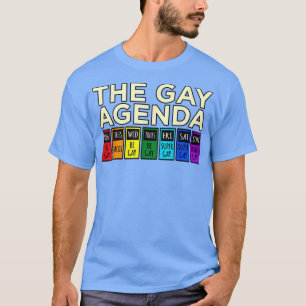 Camiseta Gay Agenda LGBTQ Orgulho Mês do Arco-Íris