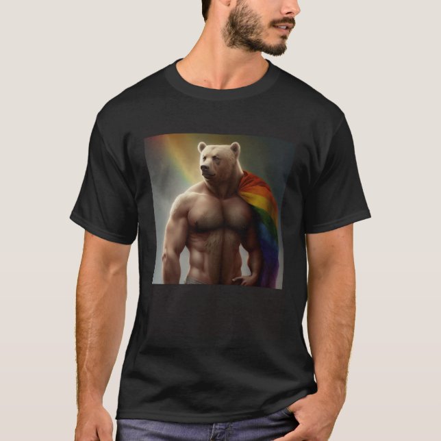 Camiseta Gay Bear for lgbtq (Frente)