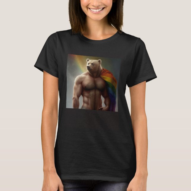 Camiseta Gay Bear for lgbtq (Frente)