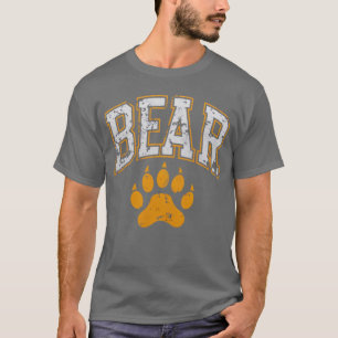 Camiseta Gay Bear Pride com Pata de Urso Desgastad