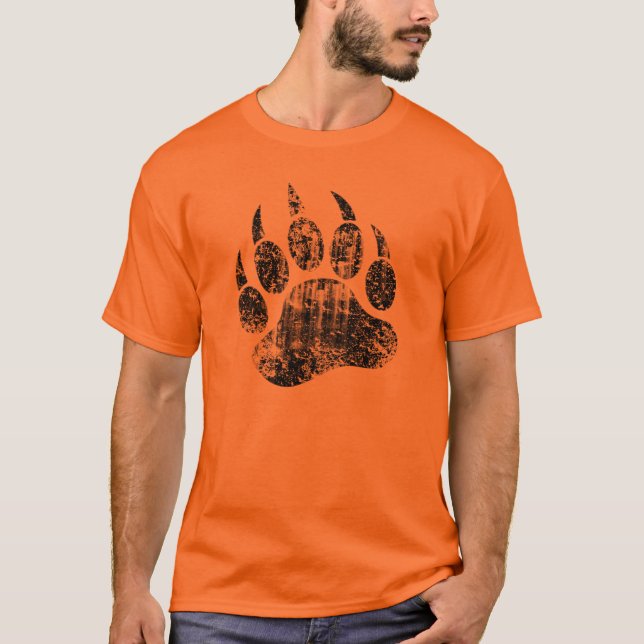 Camiseta Gay Bear Pride Pata de Urso Distorcida HOT !! (Frente)