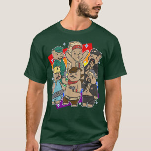 Camiseta Gay Bears Gay LGBT Orgulho de Oração LGBT Cute Mês