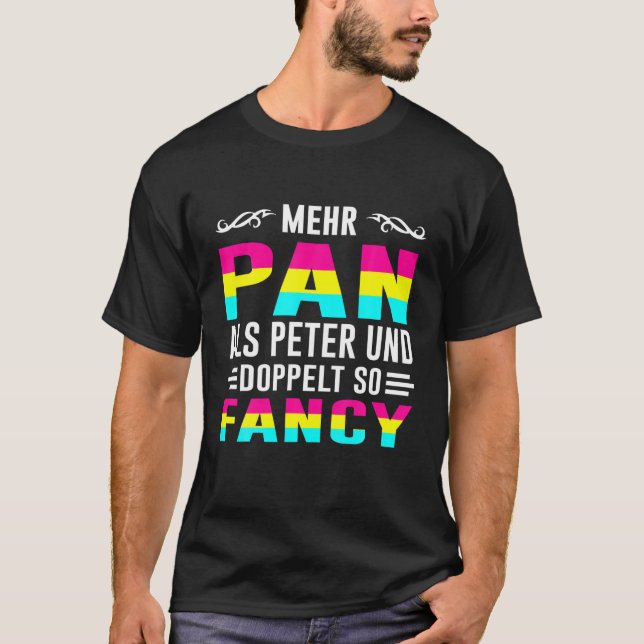 Camiseta Gay Bi LGBTQ Bissexual Mais Pan Que Peter (Frente)