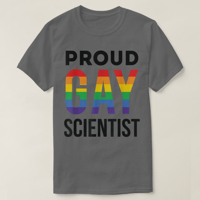 Camiseta Gay Cientista orgulhoso do Rainbow LGBTQ Science G (Frente do Design)