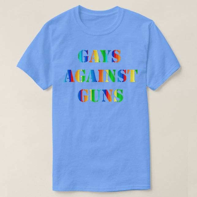 Camiseta Gay Contra Armas Protesto em Arco-Íris Marcha Resi (Frente do Design)