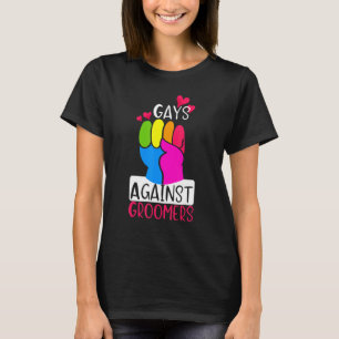 Camiseta Gay Contra Cães Gradien Groom Não Crianças