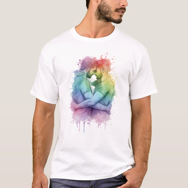 Camiseta GAY COUPLE T-Shirt | Gay Pride for Men | LGBTQ (Frente)