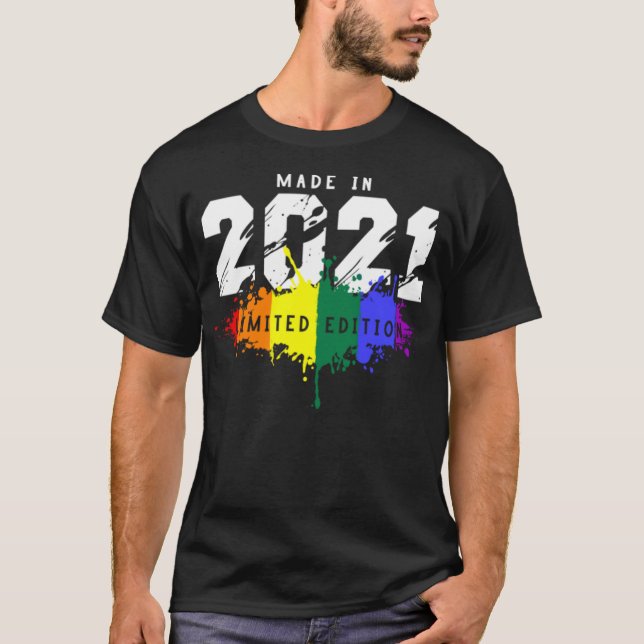 Camiseta gay de aniversário LGBT 2021 (Frente)