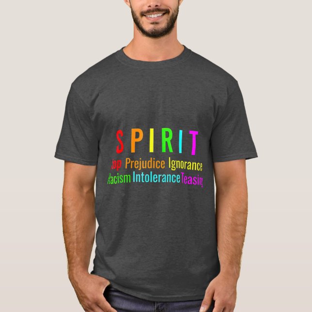 Camiseta Gay de Apoio Anti-Bullying no Dia do Espírito Puro (Frente)