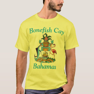 Camiseta Gay de Bonefish, Bahamas com Casaco de Armas