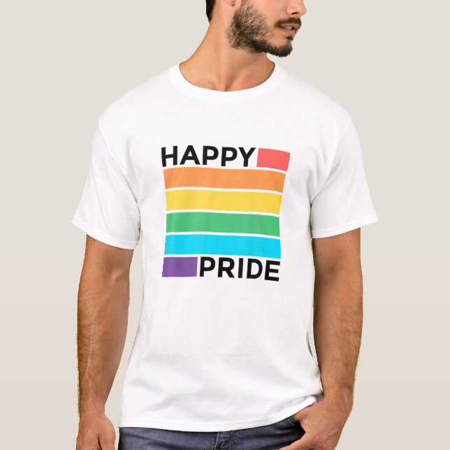 Camiseta Gay DE ORGULHO FELIZ (Frente)