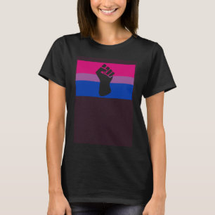 Camiseta Gay de Protesto Negro Sinalizador de Orgulho Bisse