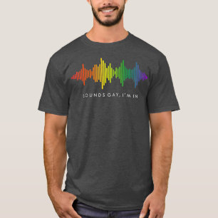 Camiseta Gay de Sons de Orgulho de Gay Engraçado