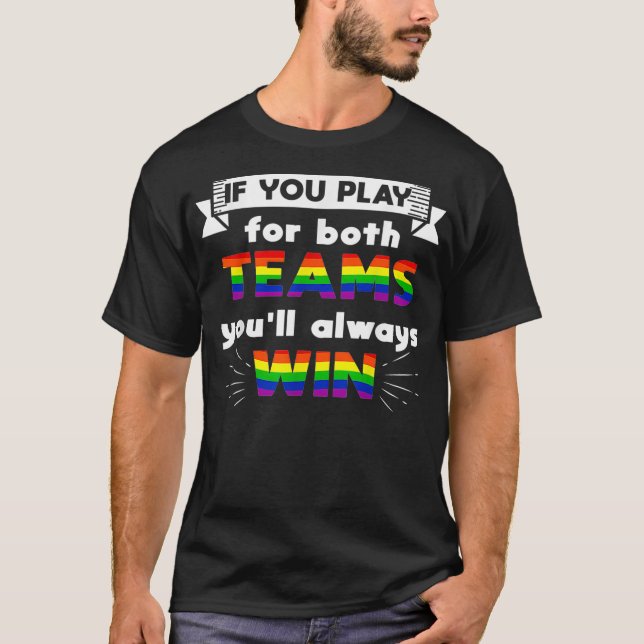 Camiseta Gay dizendo Sinalizador do Orgulho Arco-Íris LGBTQ (Frente)
