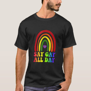 Camiseta Gay do Orgulho de Grito do Dia Inteiro Transgênero