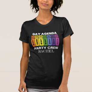 Camiseta Gay do Programa Rainbow da Tripulação do Partido L