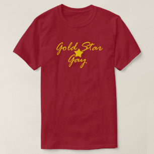 CAMISETA GAY DOURADO DA ESTRELA