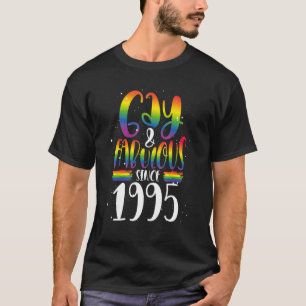 Camiseta Gay E Fabuloso Desde 1995 Lgbtq Rainbow Pride Cr