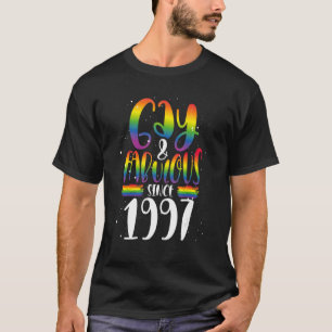 Camiseta Gay E Fabuloso Desde 1997 Lgbtq Rainbow Pride Cr