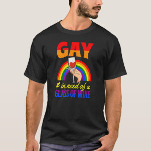 Camiseta Gay E Que Necessitem De Um Vidro De Lgbtq Queer Lo