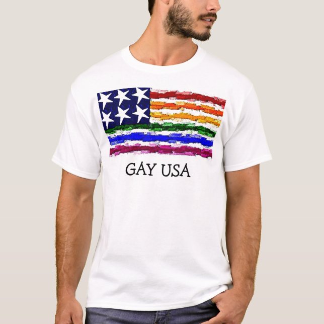 CAMISETA GAY EUA (Frente)