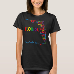 Camiseta Gay Flórida Gay Diga Gay de Repito Depois De Mim L