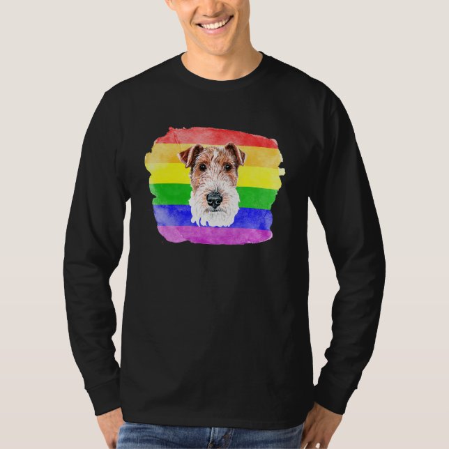 Camiseta Gay Fox Terrier Lgbtq Orde Coisas Adolescentes Rai (Frente)