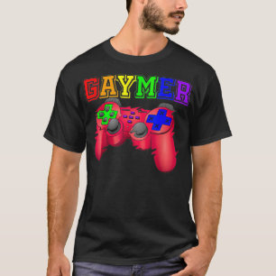 Camiseta GAY Gamer Rainbow Retro Vintage Prioritário GAYMER