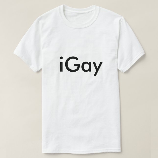 Camiseta gay Gay Humorous LGBT Piada Humor Engraçado (Frente do Design)