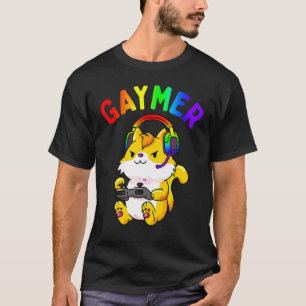 Camiseta Gay Gaymer Orgulho Geek Lgbt Vídeo Game Gato